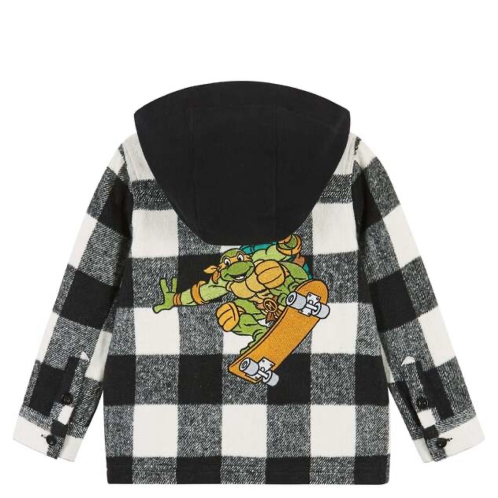 Ninja Turtles Buffalo Check Shacket